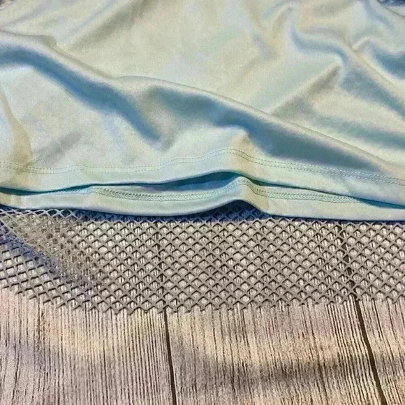 WAYF Women Maxi Skirt LARGE Turquoise Rhinestone Sparkle Contemporary Lined NWOT - Picture 6 of 9